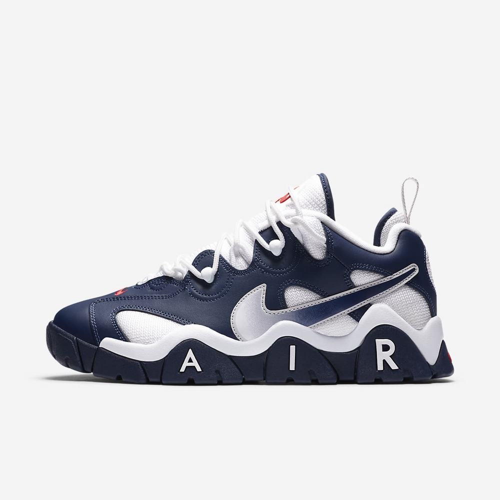 Sneakers Nike Air Barrage Low Bleu Marine 3769-450 Midnight Navy/White/University Red/Midnight Navy Homme | PRR-66747423